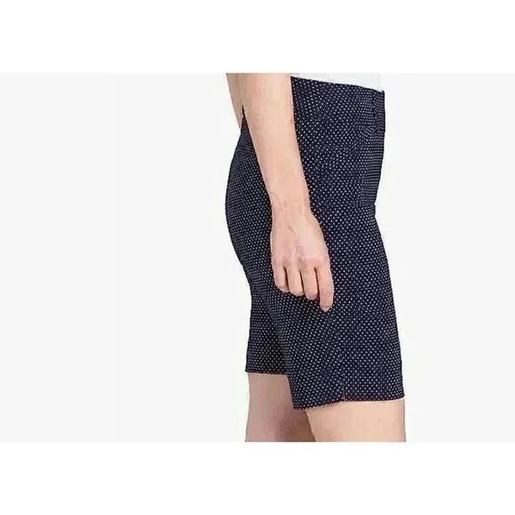 Hilary Radley Women's Navy/White Mini Polka-dot Shorts NEW - Picture 4 of 11